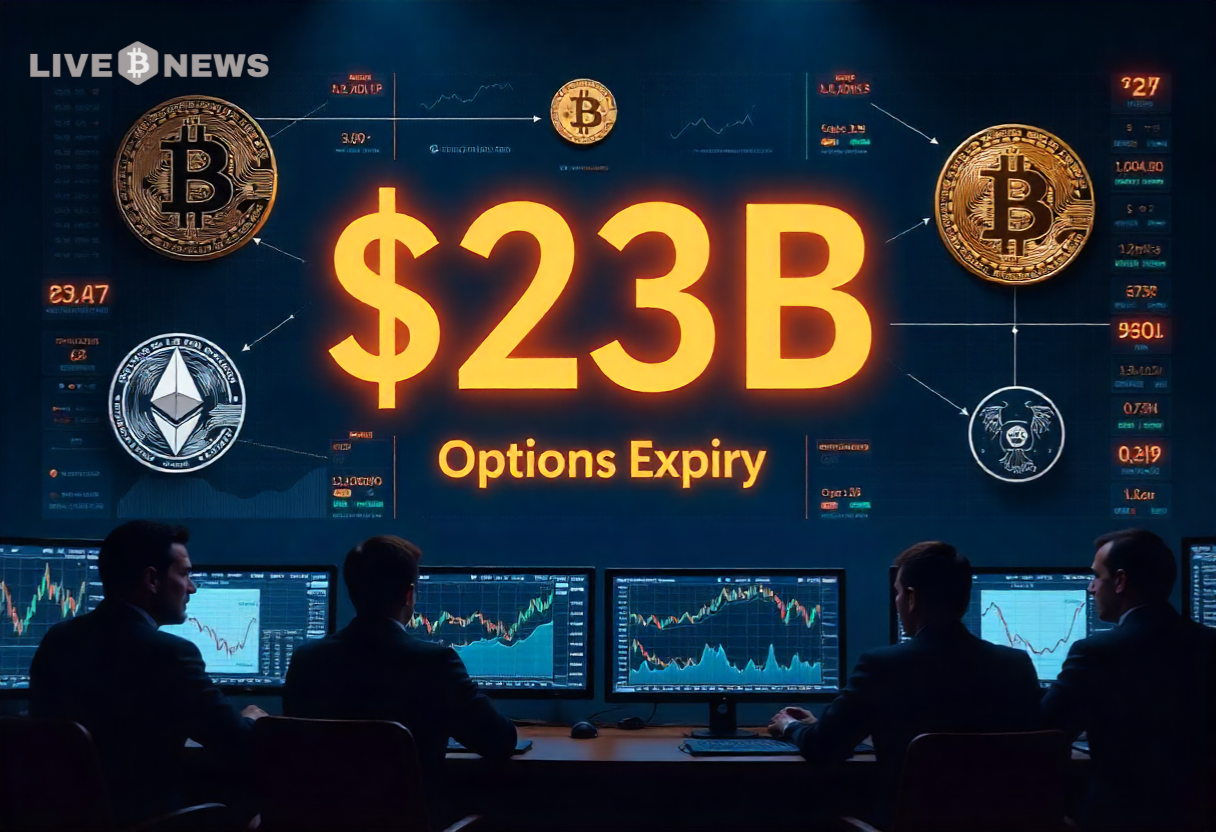 Bitcoin, ETH, XRP, SOL Max Pain Prices Ahead of Historic $23B Options Expiry