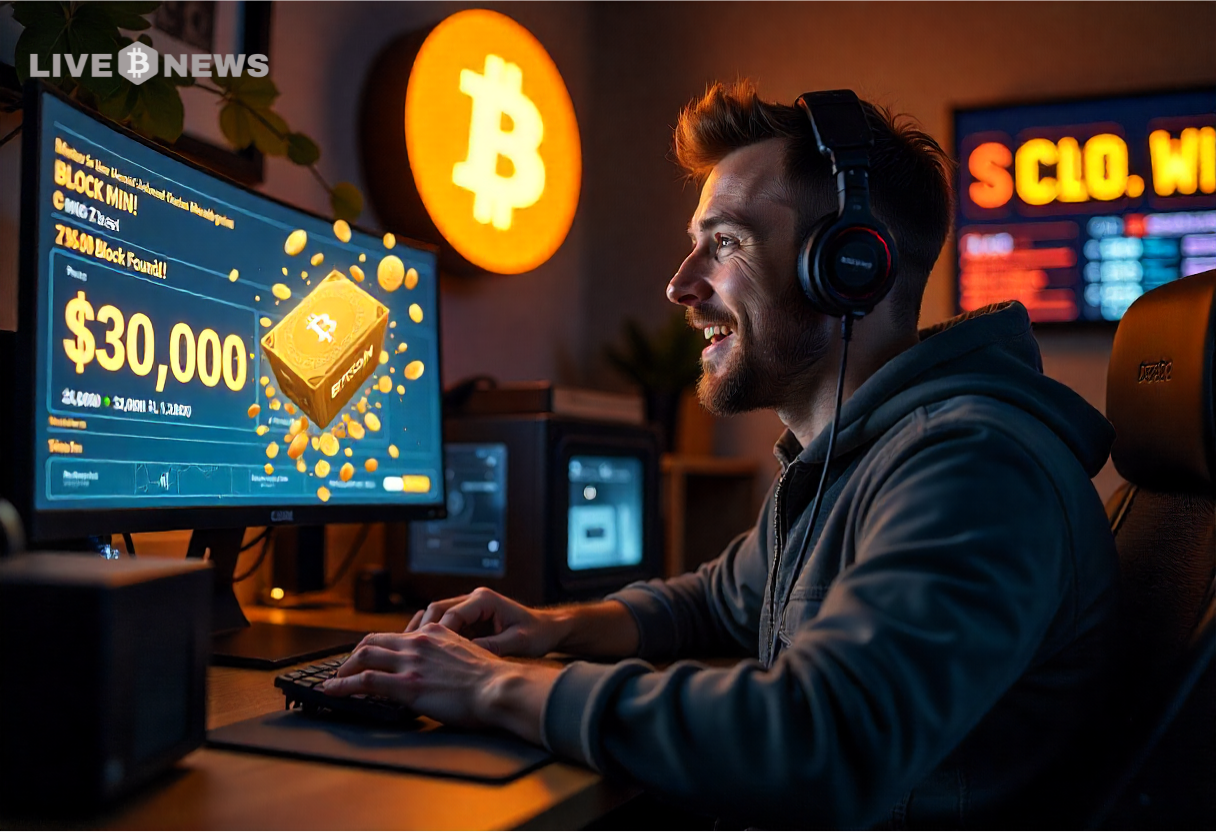 BTC Today: Solo Bitcoin Miner Strikes $347K Jackpot