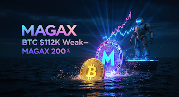 Bitcoin Weakens to $112K—MAGAX’s Quiet Presale Could Hide a 200× Breakout
