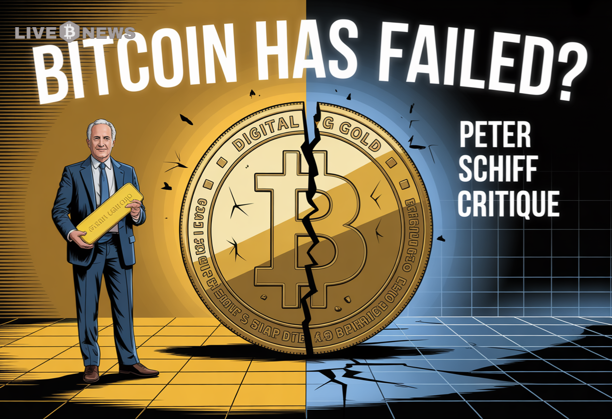 BTC News: Peter Schiff Says Bitcoin Has Failed as Digital Gold in Latest Critique