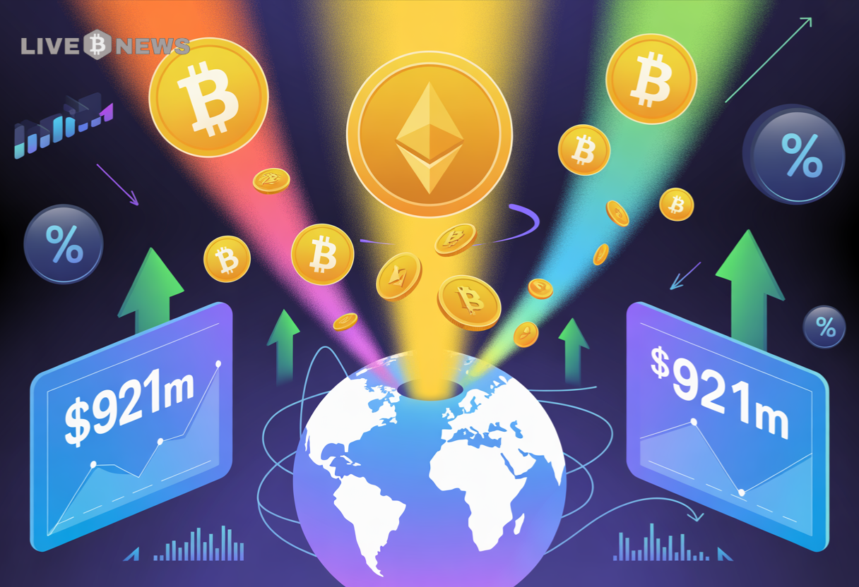 Crypto News: Global Crypto ETP Inflows Reach $921 Million Amid Rate-Cut Hopes
