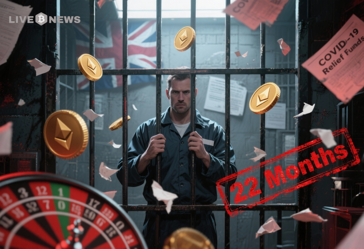 Crypto News: UK Man Gets 22 Months Behind Bars For Spending Covid-19 Relief Funds On Crypto And Gambling