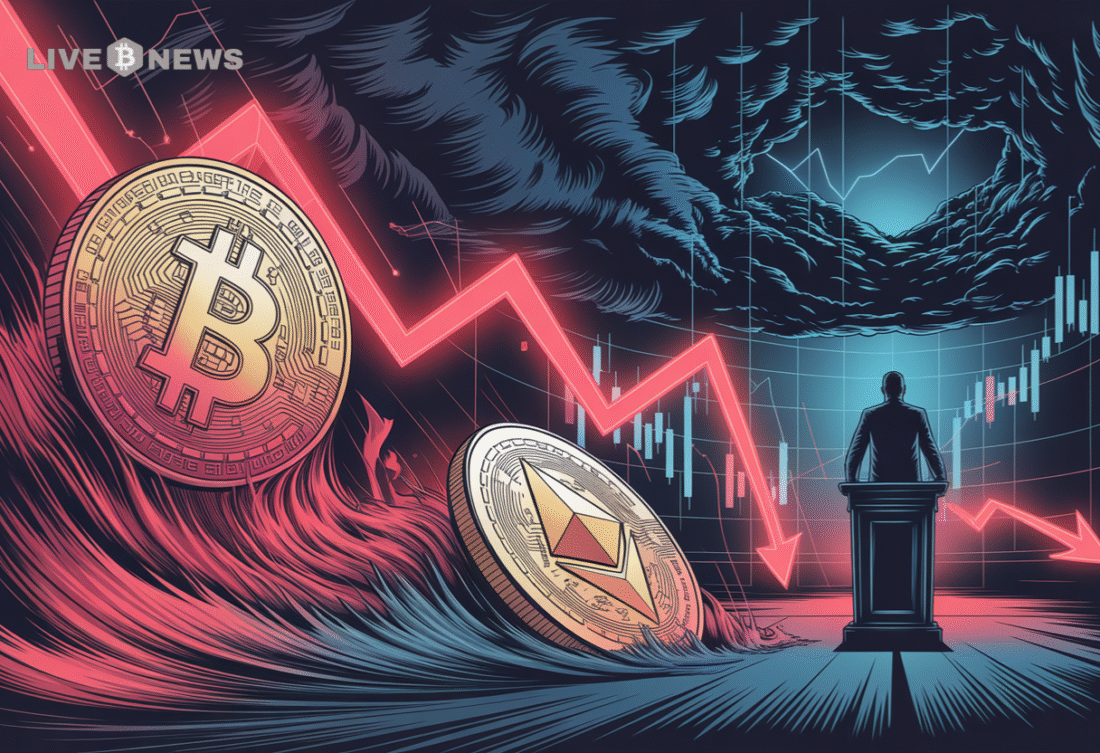 Bitcoin plunges below $102K as U.S.–China tariff war triggers $700M liquidations, extreme volatility, and massive altcoins crash across global markets.