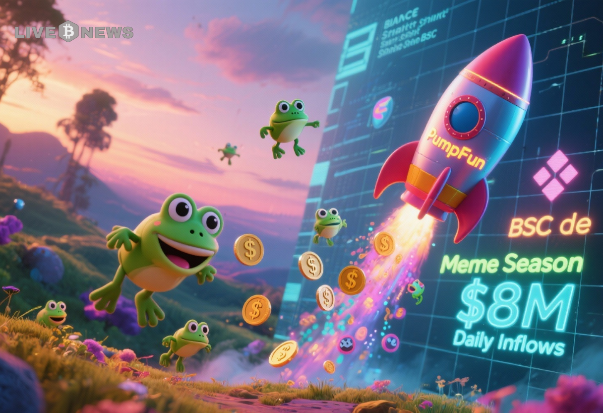 Memecoin News: BSC Meme Season Winds Down as PumpFun Leads in $8M Daily Inflows