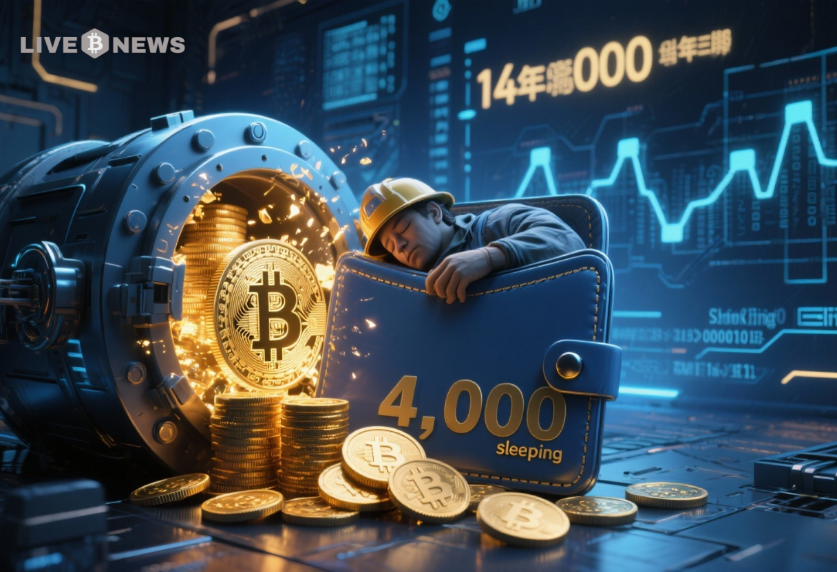 Bitcoin News Today: Miner Wallet Awakens – 4,000 BTC Moves After 14 Years