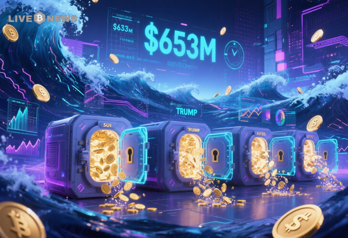 Market News: Over $653M Token Unlocks Expected: SUI, SOL, TRUMP, ASTER Lead Surge