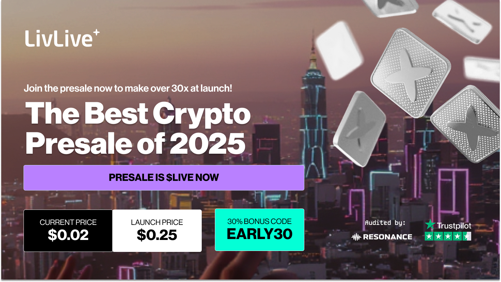 LivLive Emerges as the Best Crypto to Buy After Bitcoin And Solana Dip Last Week