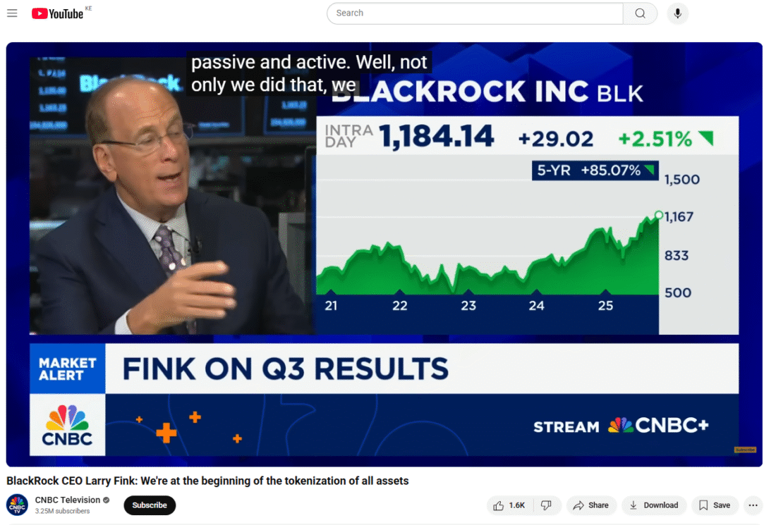 Crypto News: BlackRock CEO Sees Booming Future in Tokenization