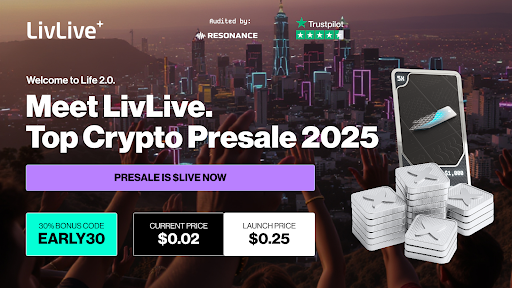 LivLive Presale Raises $2M With Analyst Calling It The Next Best Utility Token After Polygon and Chainlink