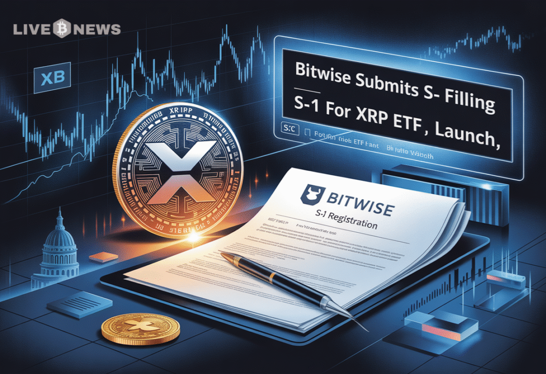 Crypto News Today: Bitwise Submits Final S-1 Filing for XRP ETF Launch