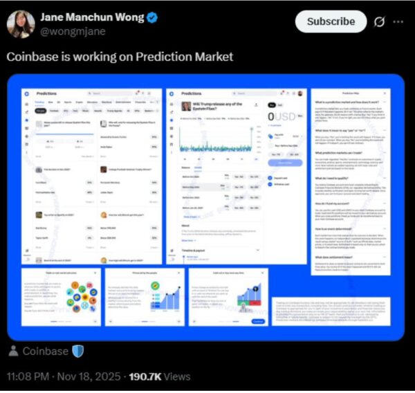 Coinbase is reportedly working on partnering with Kalshi