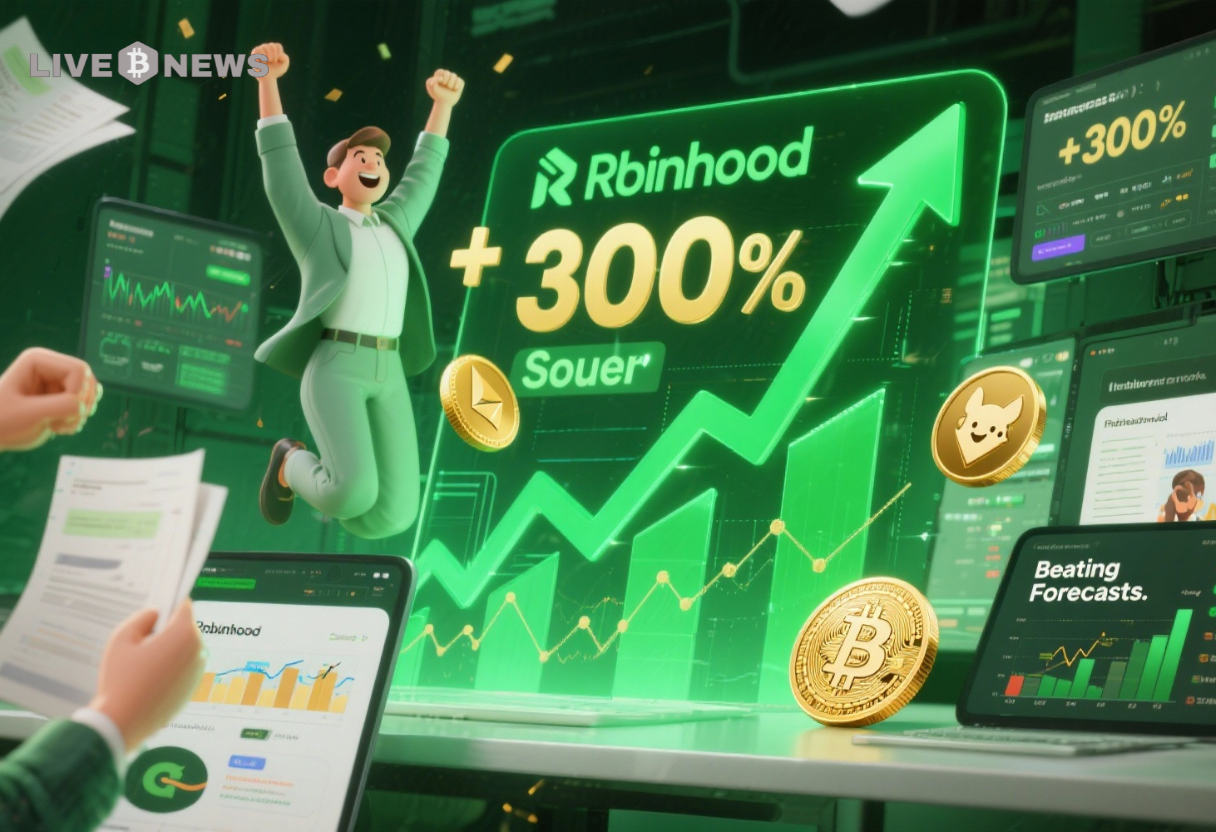 Crypto News: Robinhood Sees 300% Surge in Q3 Crypto Revenue, Beating Earnings Forecasts