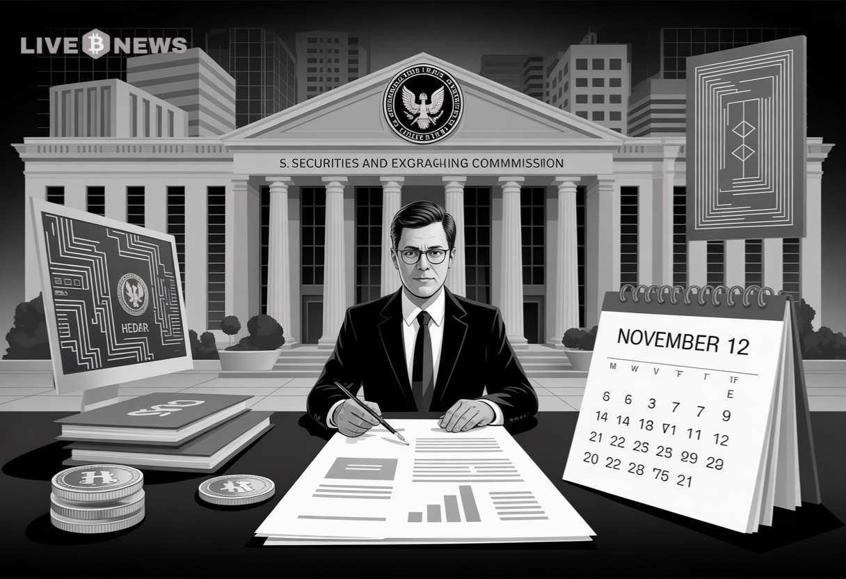 Crypto ETF: SEC Sets Nov. 12 Deadline for Grayscale HBAR ETF Decision