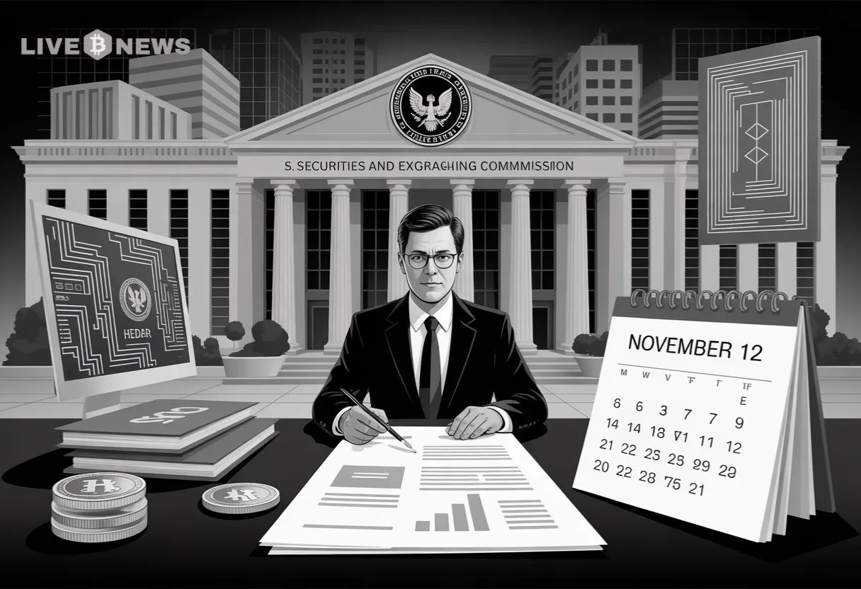 Crypto ETF: SEC Sets Nov. 12 Deadline for Grayscale HBAR ETF Decision