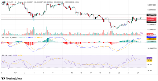 SHIB holds above $0.00000850 as bulls test $0.00000900 resistance