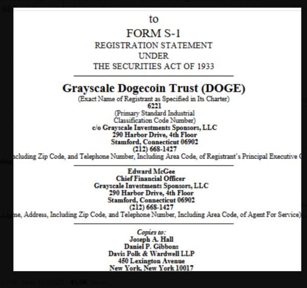Dogecoin News: Grayscale Set to Debut Historic Dogecoin ETF Next Week