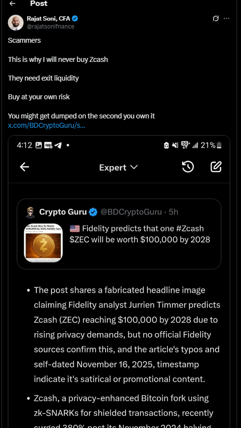 Zcash News: Zcash Influencer Cabal Sparks James Wynn Warn
