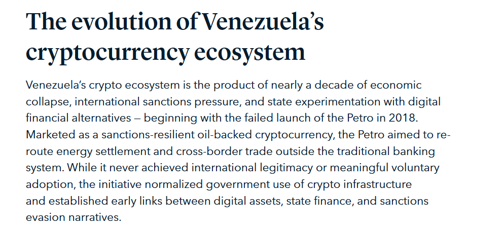 Stablecoins like USDT and USDC are now dominating transactions in Venezuela. Hyperinflation and a lack of trust in local banks are driving this crypto adoption and "on-chain dollarization."