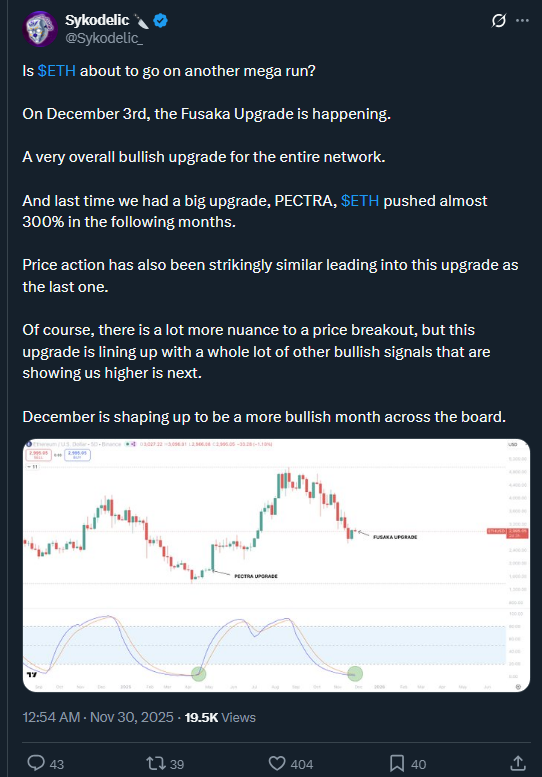 Ethereum News: Ethereum ETF Sees $312M Inflow Before Critical Fusaka Upgrade