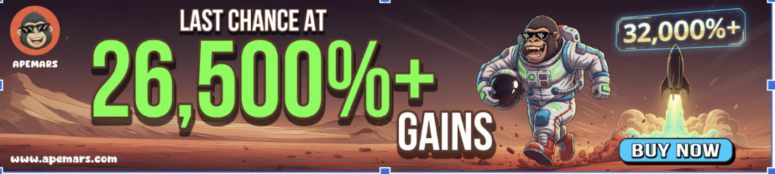 10 Next Cryptos to Explode in 2026: APEMARS Stage 2 Presale Live With 26,500% ROI