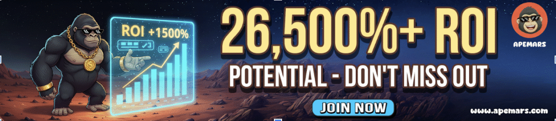 APEMARS’s Best Crypto Presale is on Fire! Next 100x Crypto Stage 2 Is Live, Secure 3000X Gains