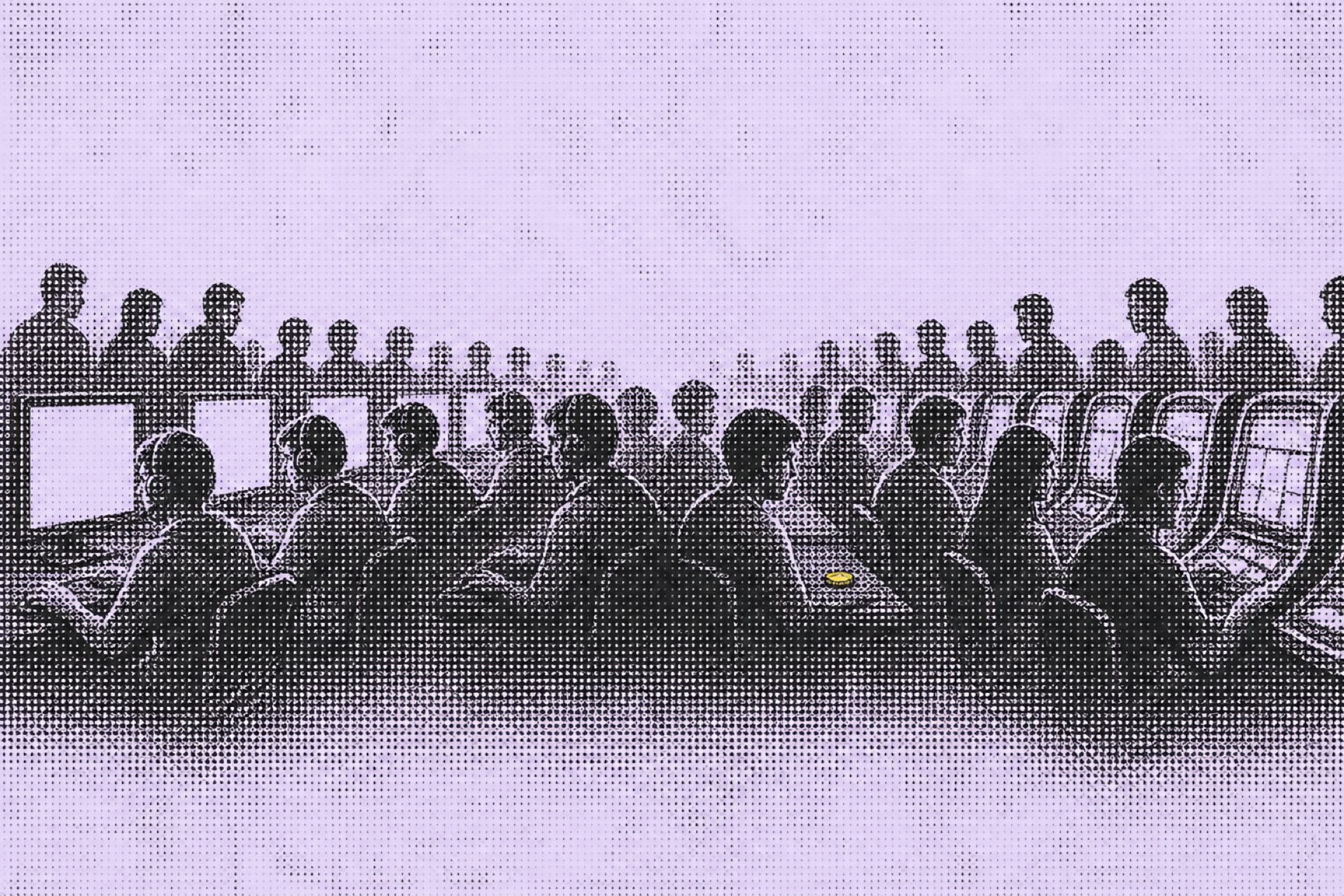Continuous crowd row blending gaming stations and betting consoles