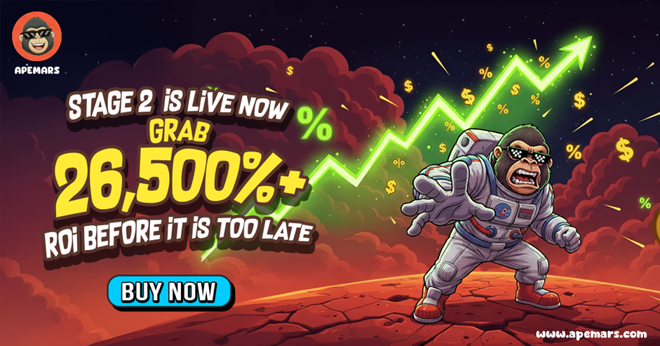 Stage 1 Sold Out in Hours, Stage 2 Almost Gone: Is APEMARS the Next 100x Crypto Alongside Solana and Avalanche?