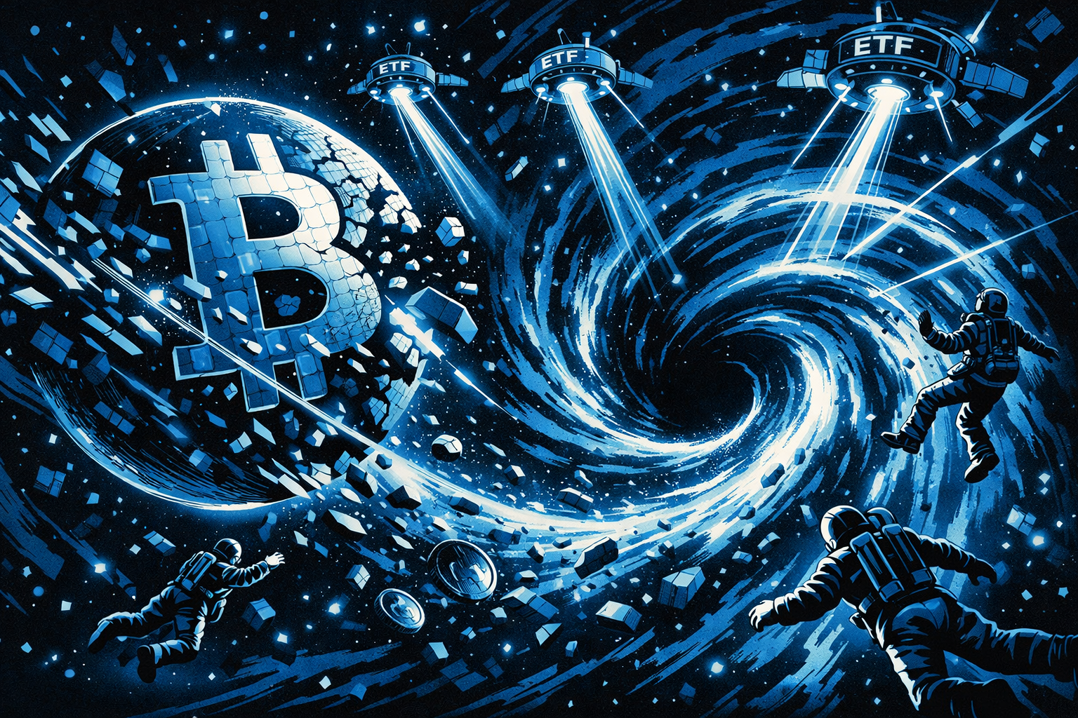 Crypto Market Sheds $910B as ETF Outflows and Liquidations Deepen Sell-Off