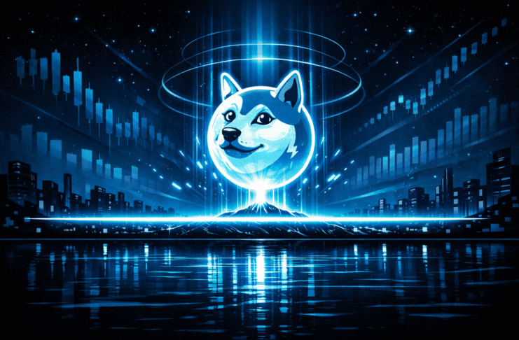 DOGE Holds Trendline Support as Momentum and Volume Weaken
