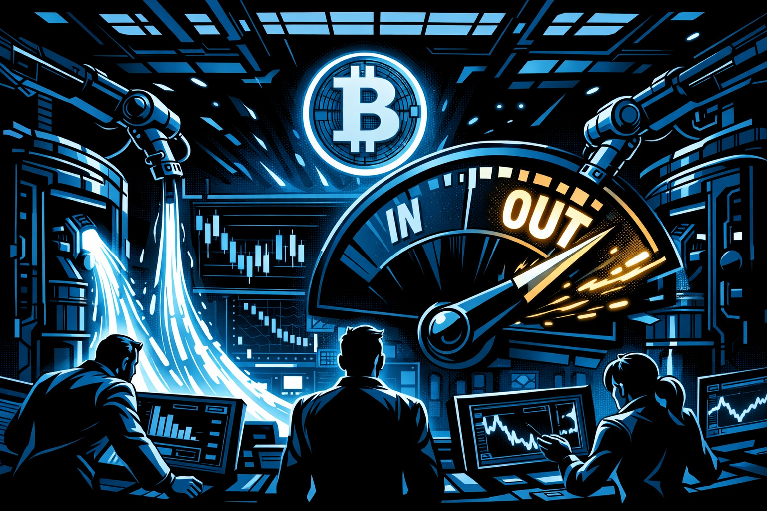 Institutional Flows Reverse: $27.5M Exits Bitcoin ETFs After Heavy Inflows