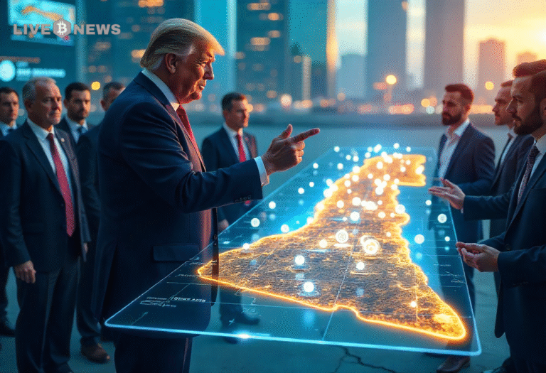 Trump’s Board of Peace studies stablecoin for Gaza economy rebuilding, with $17 billion pledged and digital infrastructure plans under review.