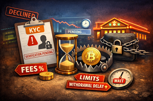 Avoiding common crypto-casino traps: fees, KYC, limits, and withdrawal delays