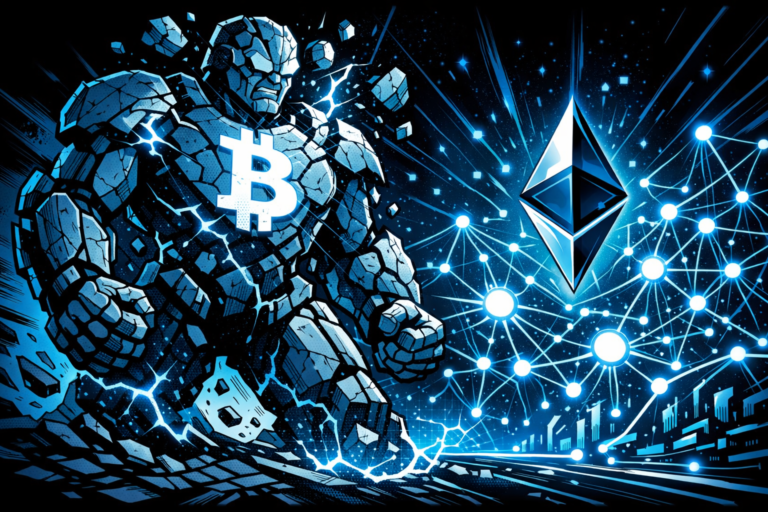 Comparison of Bitcoin and Ethereum focusing on governance, security models, and long-term economic structure