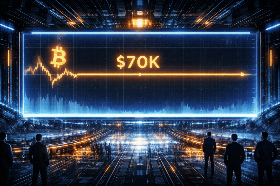 Bitcoin trades near $70,000 as ETF outflows and bearish derivatives data signal weakening market sentiment