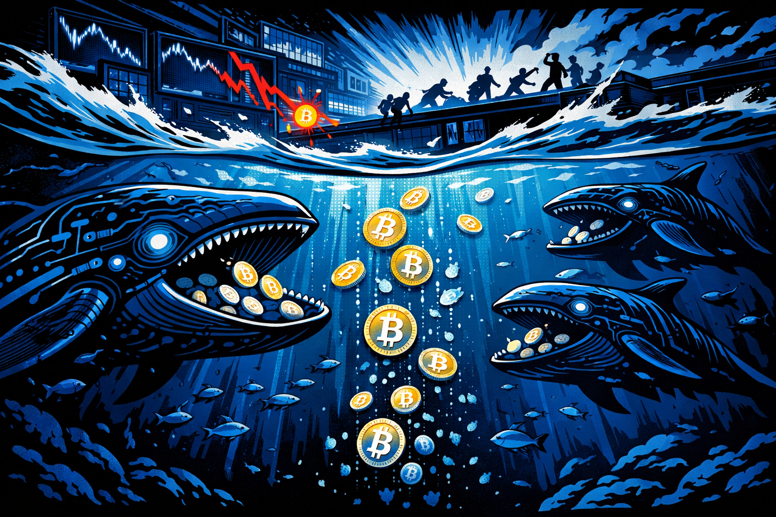 Bitcoin Sell-Off Reveals Whale-Driven Rotation as Retail Capitulates and Leverage Resets
