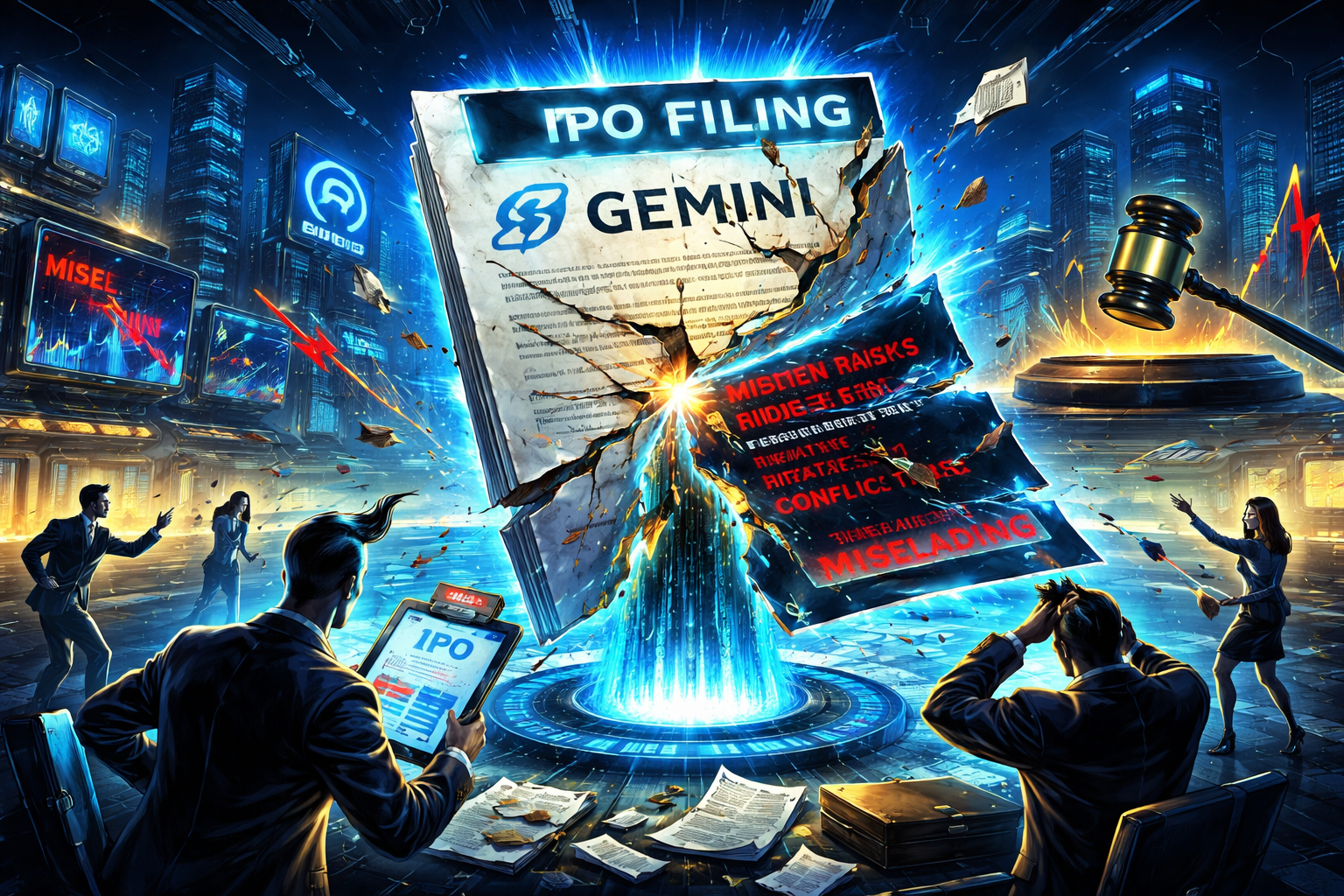Investors Sue Gemini, Claim IPO Documents Contained Misleading Information