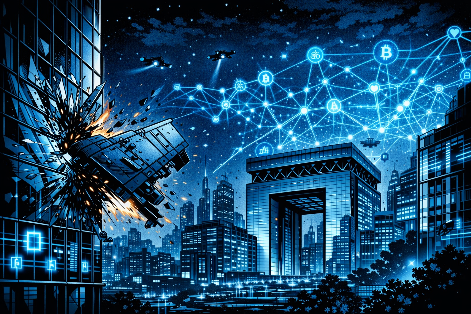Iranian Drone Debris Damages Dubai’s Blockchain and Financial Centre