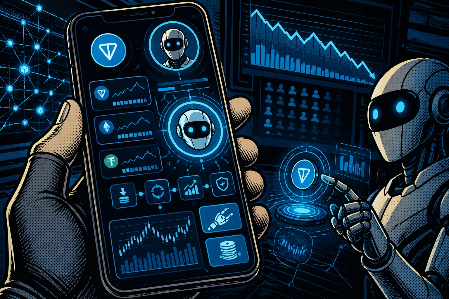 Telegram’s TON Rolls Out AI Trading Agents as Network Activity Drops Below 100K