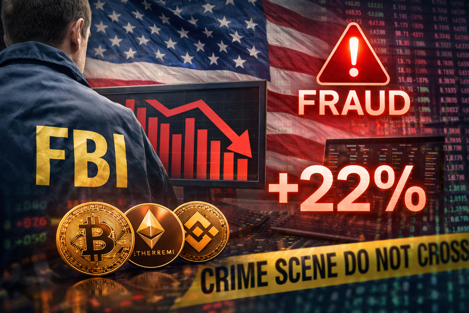 FBI Reports 22% Jump in Crypto Fraud Losses Across US