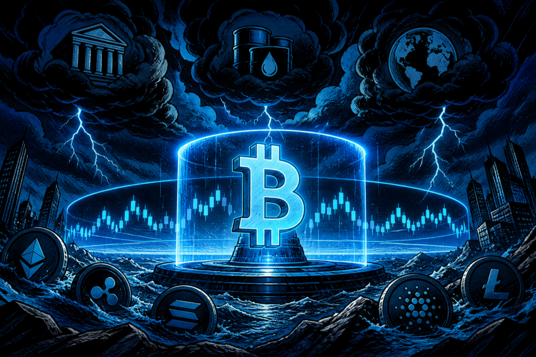 Bitcoin trades near $78,000 as the total crypto market capitalization surpasses $2.6 trillion with mixed altcoin performance.
