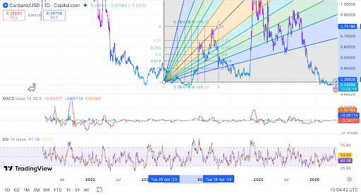 Cardano ADA tests $0.246 support as bulls target rebound