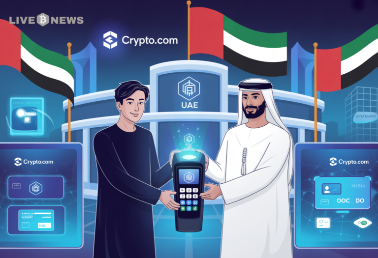 UAE approves Crypto.com for government crypto payments, allowing residents to pay fees using digital assets like Bitcoin.