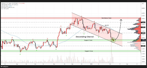 Key resistance remains near the $3,400 and $3,800 levels