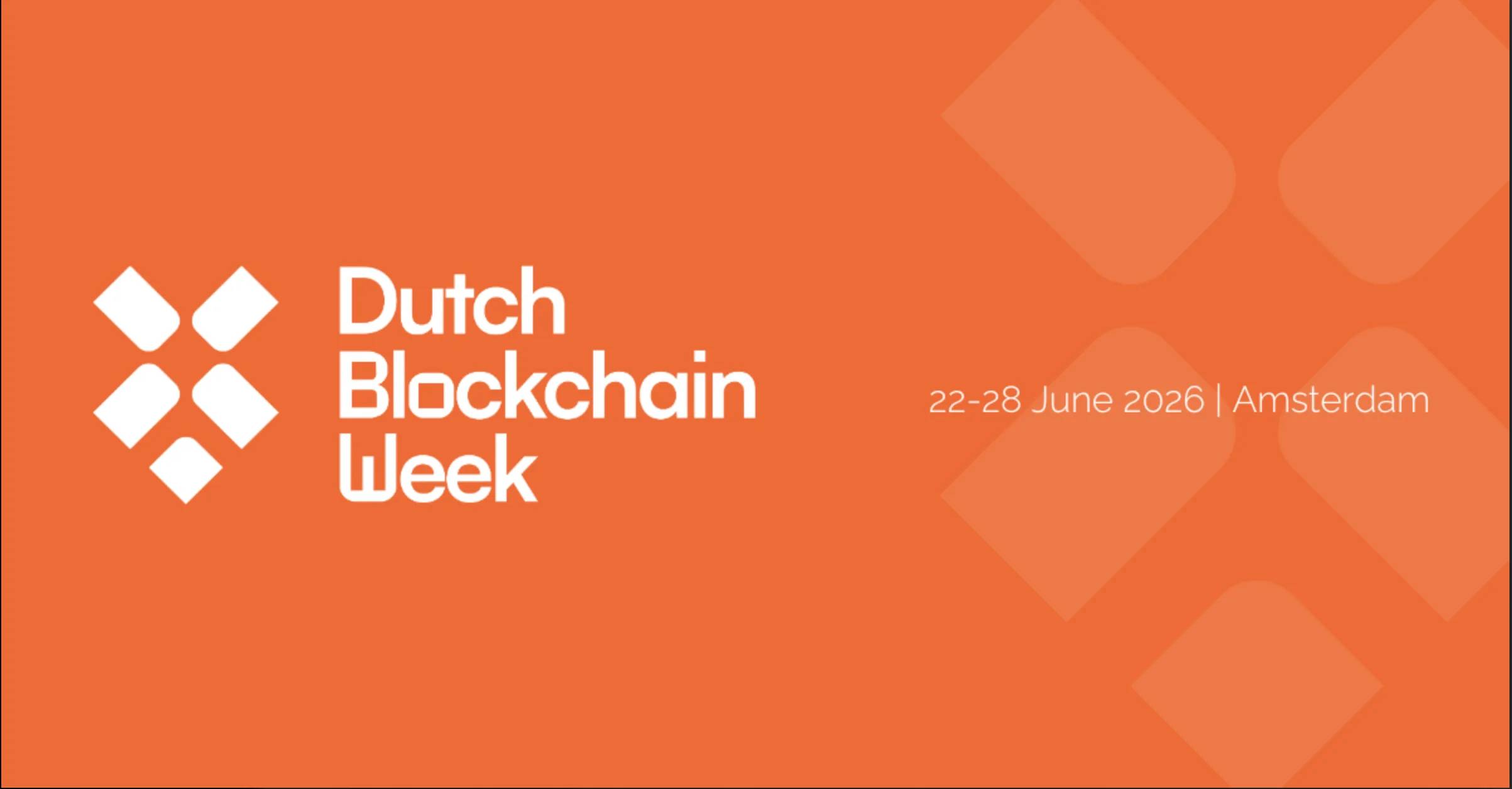 Amsterdam set to welcome thousands of Digital Assetprofessionals as Dutch Blockchain Week 2026