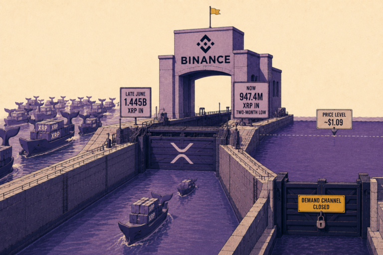 XRP Whale Inflows to Binance Sink to a Two-Month Low