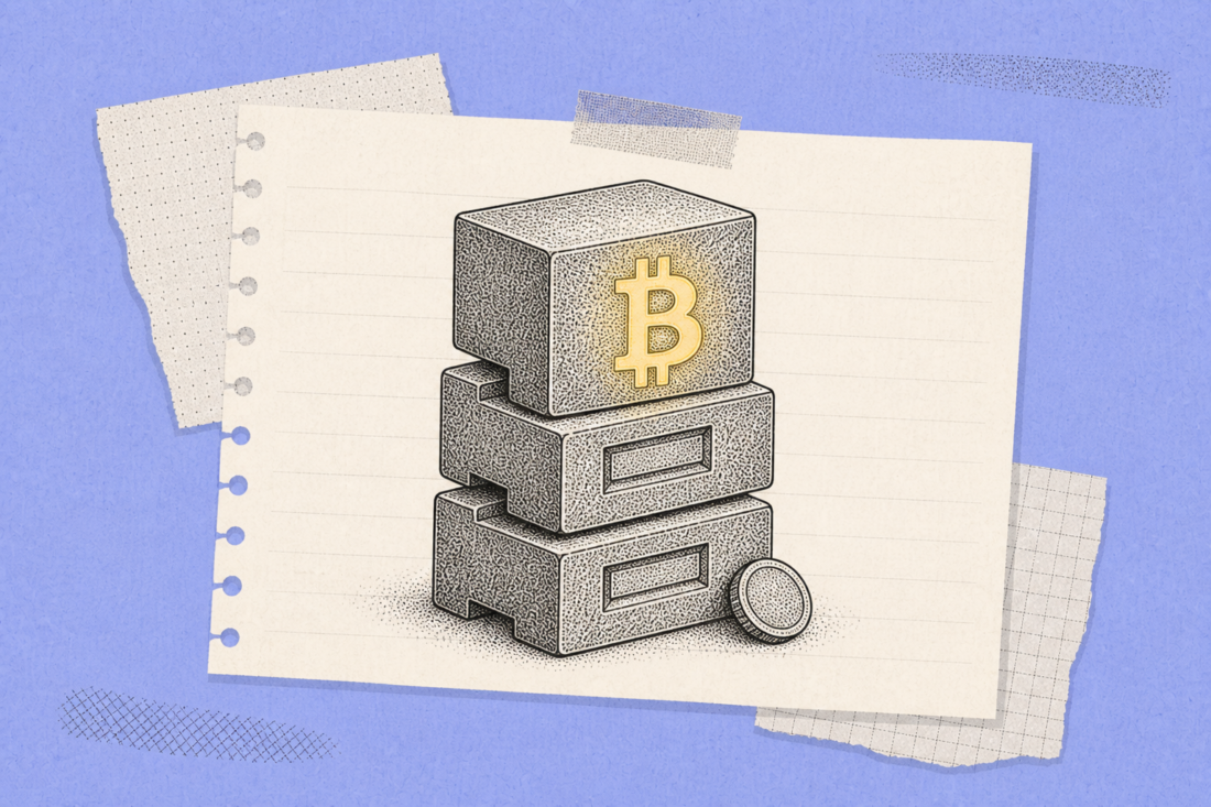 Simple diagram explaining how Bitcoin transactions move on-chain