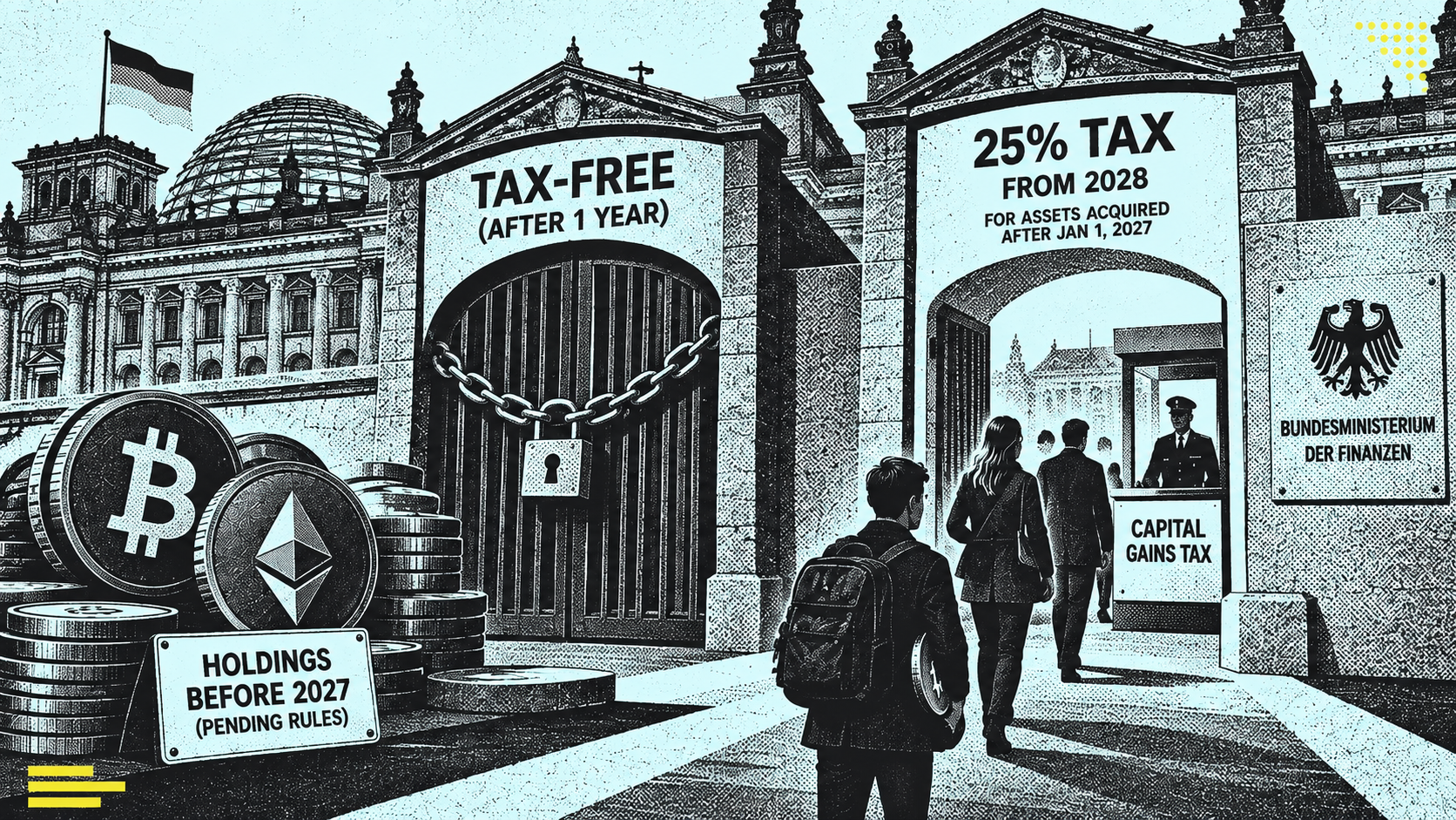 Germany Moves to End Tax-Free Crypto Gains With 25% Tax From 2028