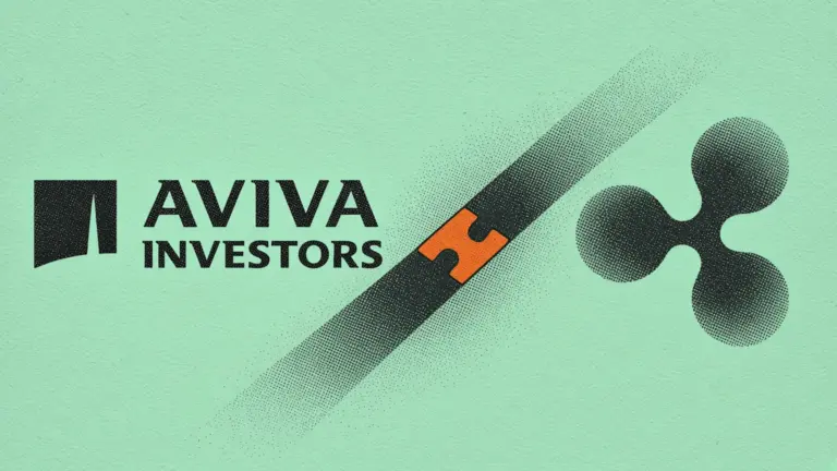 Aviva and Ripple marks beside a sterling money market token on XRPL