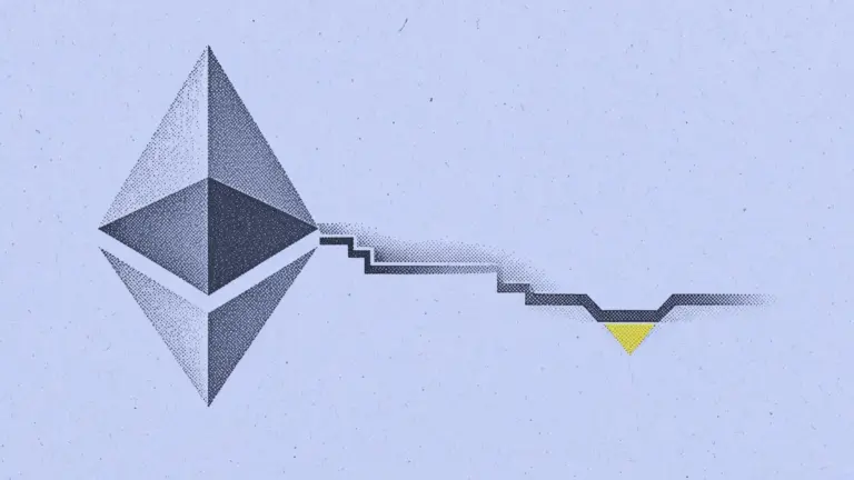 Ether funding rate chart dipping under the zero point zero zero five line